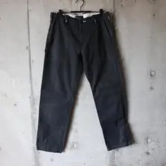 00s old stussy ワークパンツ ダークグレー ベイカーパンツのサムネイル