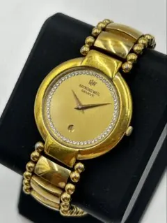 レイモンドウィル ダイヤベゼル ダイヤ文字盤 レディース腕時計 ゴールド 551 美品 RAYMOND WEIL 18K GOLD ゴールド 腕時計 レディース
