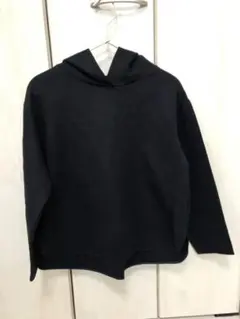 レディースL パーカー　プルオーバー　紺