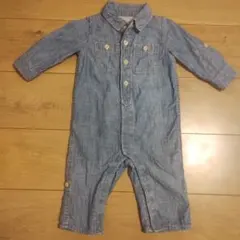 babyGAP デニム風ロンパース カバーオール 70cm
