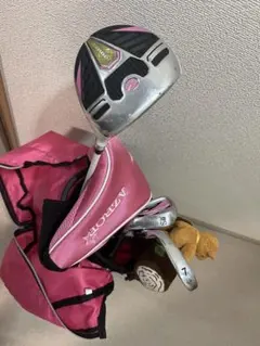 AZROF ジュニア ゴルフクラブセット 6-9才用 ピンク