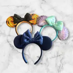 ディズニー　カチューシャ3点セット【除菌済】