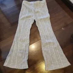SHEIN キッズ リブニット フレアパンツ グレー 6Y