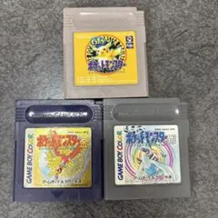 ゲームボーイ ポケットモンスター ピカチュウ 金 銀 3本セット　ジャンク品