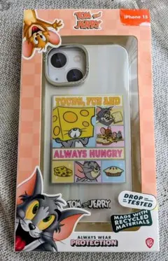 SKINNYDIP iPhone15 耐衝撃ケース トムとジェリー