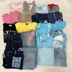 150センチ 女の子 キッズ トップス ジーンズ パンツ ノースリーブ