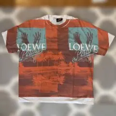 LOEWE ロエベ ロゴ刺繍 マルチカラー ボーダー Tシャツ M - メルカリ