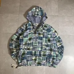 L.L.Bean アノラックパーカー パッチワークチェック アウトドア アメカジ
