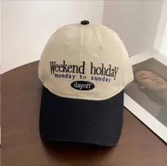 【新品】ベースボールキャップ　ブラック 刺繍　ストリート アメカジ　アメリカ古着