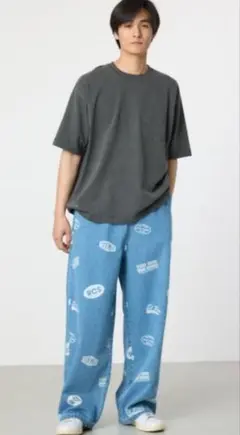 完売品 ❤︎ ロデオプリントデニムパンツ