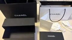 【CHANEL】空箱 ショッパー カメリア2個 リボン ギフトセット まとめ売りのサムネイル