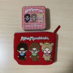 THE ALFEE アルフィー モンチッチ コラボ 刺繍ポーチ マシュマロ 缶 ALFEE×モンチッチコラボ ポーチ - メルカリ