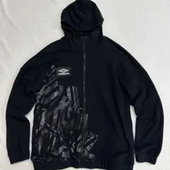 UMBRO Pro training スウェット　フルジップ　黒　Mサイズ