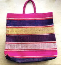 アニエス•ベー／ラフィアトートバッグ