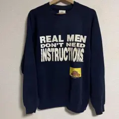 90s USA製 HOME IMPROVEMENT スウェット L ネイビー