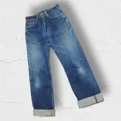 90年代 エドウィン505 サスペンダーボタン ジーンズ デニムパンツ 赤耳