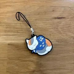 猫のラバー製ストラップ　夏目友人帳