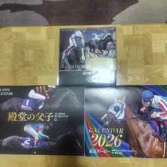 2026 JRA 卓上カレンダー 競馬 イクイノックス 地方 セット