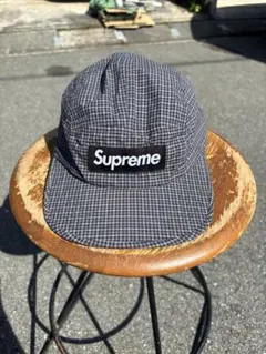Supreme チェック柄キャップ