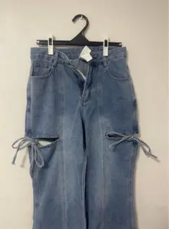 FRIFUL カットアウトデザイン ブーツカットデニム L