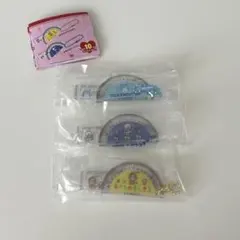 サンリオキャラクターズ レトロミニ定規＆分度器キーホルダー