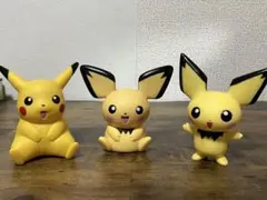 【当時物】ポケモン ピカチュウ ピチュー 貯金箱 フィギュア 3点 レトロ