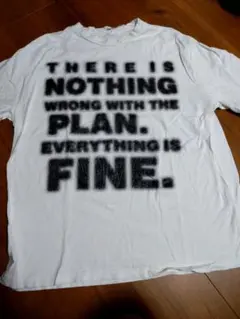 メッセージプリント ホワイト Tシャツ