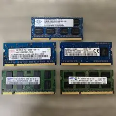 ノートPC用メモリ 4GB 4枚セット DDR3 sodimm ジャンク - メルカリ