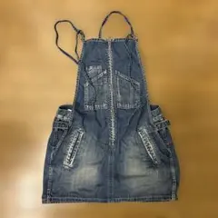 ジョンブル デニムジャンパースカート