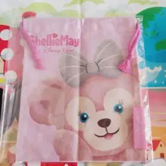 【新品未使用】 ディズニーシー限定 シェリーメイ 巾着袋 ポーチ　ピンク