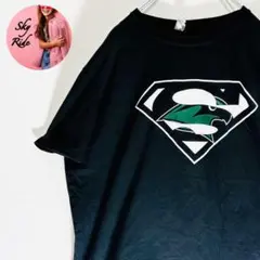 ギルダン Tシャツ スーパーマンロゴ NFL XL ブラック ビッグシルエット