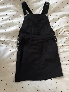 【美品】スカートサロペット　つなぎ　黒