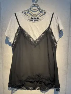 W closet/レース付きキャミソールTシャツのサムネイル