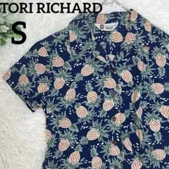美品⭐︎TORI RICHARD パイナップル柄 半袖アロハシャツ S ハワイ製のサムネイル