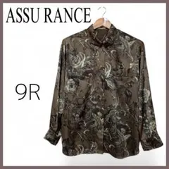 ASSU RANCE 花柄長袖シャツ 9R ボタンダウン