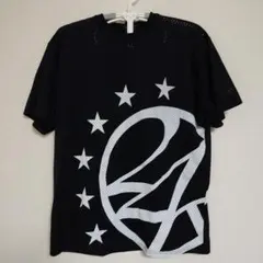 【美品】24karats メッシュTシャツ Mサイズ ブラック ロゴ