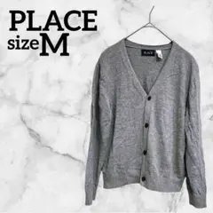 PLACE【FREE】 カーディガン 長袖 グレー 海外古着