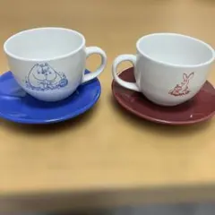 ムーミン カップと皿 セット　レトロ