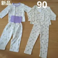 新品　ユニコーン柄 花柄 パジャマセット 90