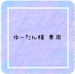 ゆーたん様 専用ページです