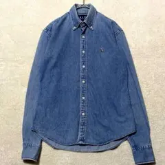 【美品✨】ラルフローレン BD デニムシャツ インディゴ サイズ2