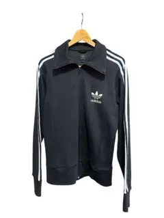 adidas アディダス トラックジャケット ジャージ 黒 スリーストライプ