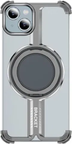 iPhone15Pro バンパーケース MagSafe リングスタンド アルミ