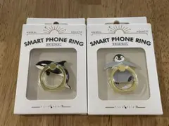 スマホリング シャチ＊ペンギン　２点セット