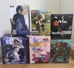 NARUTO 遊戯王 オーバーロード フィギュア 6体セット プライズ