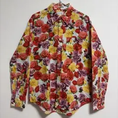 【美品】Paul Smith LONDON 花柄シャツ L 総柄 フラワー バラ