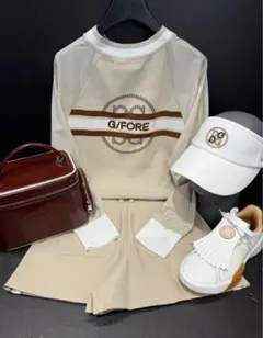 新品未使用☆新作☆G/FOREジーフォアレディース半袖シャツsizeLベージュ 新品未使用☆新作☆G/FOREジーフォアレディース半袖シャツsizeM