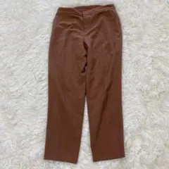 スラックス(M)ブラウン/センタープレス/日本製