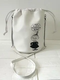 値下げしました！！ムーミン　ミー　ドローストリングバッグ ホワイト