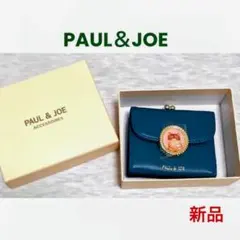 早い者勝ち‼️PAUL & JOE 三つ折りがま口財布 ブラック キャット